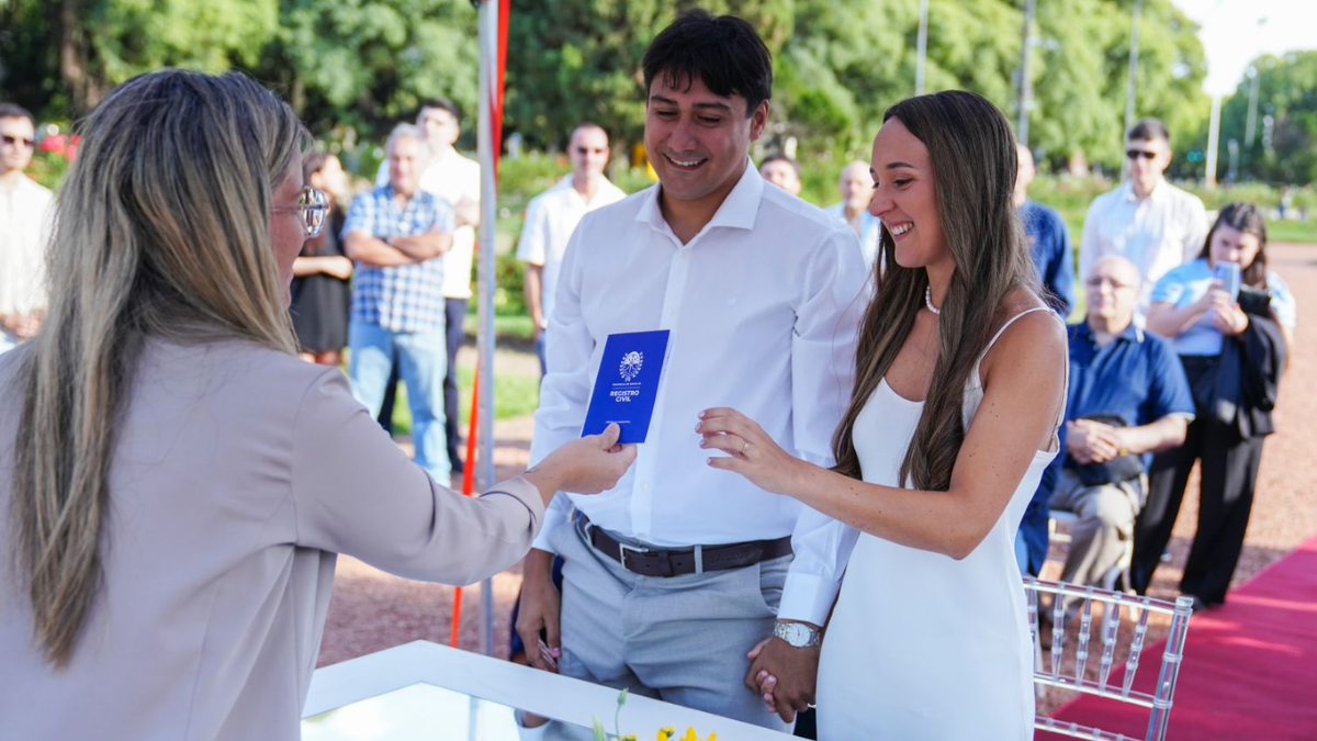 Casamiento en Santa Fe el 14 de febrero, día de los enamorados.