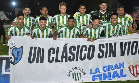 Sanjustino es el campeón del torneo Apertura de Liga Santafesina. Foto: Mauro González. Sanjustino es el campeón del torneo Apertura de Liga Santafesina. Foto: Mauro González.