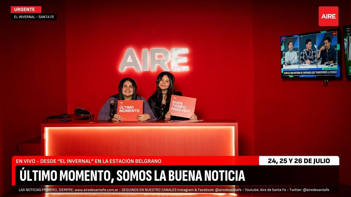 La gran comunidad de AIRE se sentó a la mesa de conductores y posó frente a las cámaras para vivir la experiencia del multimedios.