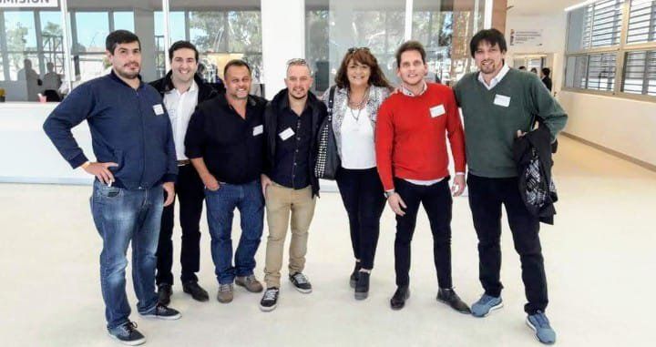 Parte del grupo de bioingenieros y algunos técnicos.