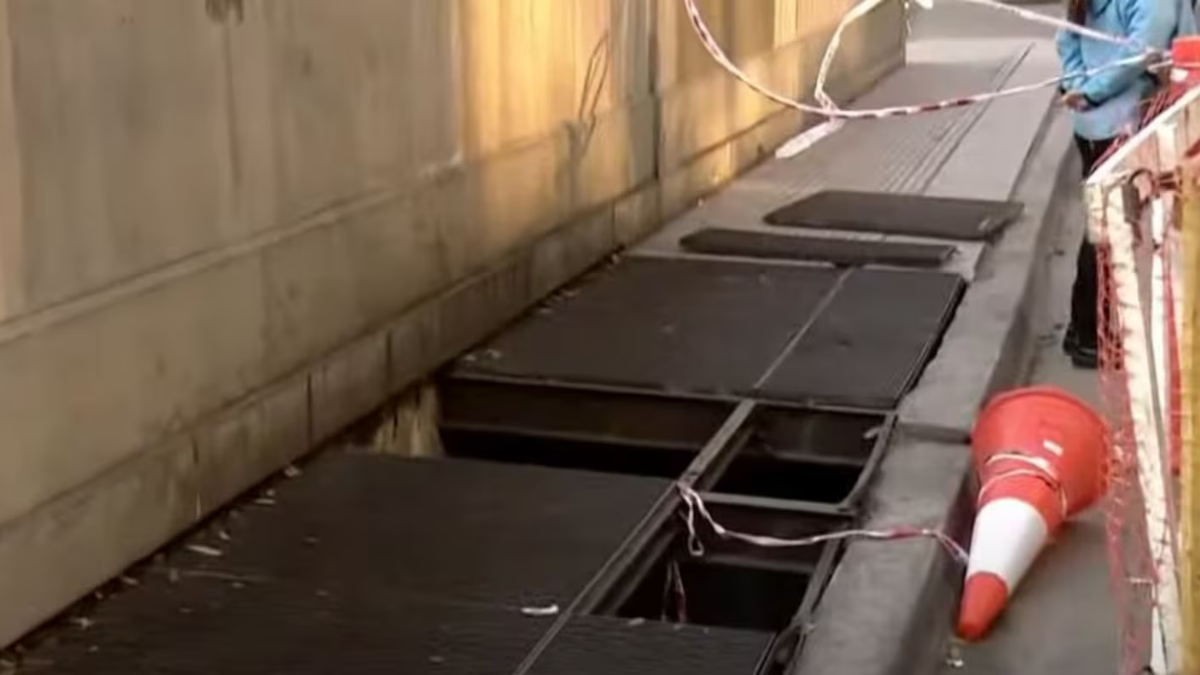 Un hombre murió al pisar una tapa floja de una alcantarilla y caer desde 10 metros de altura