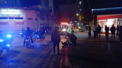 Accidente entre una camioneta y una bicicleta en zona centro: un hombre resultó lesionado