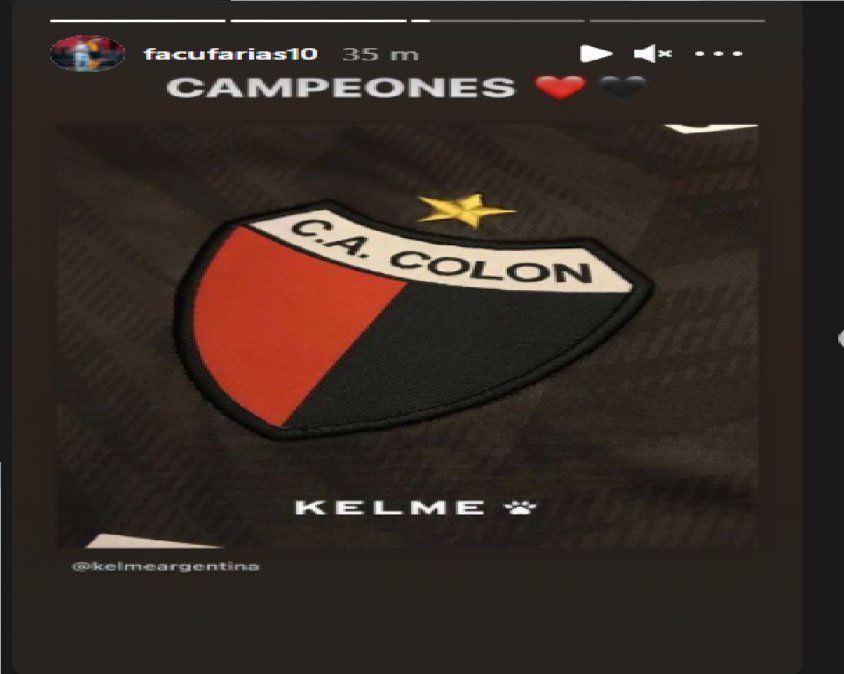 El festejo desbordante de alegría de Facundo Farías