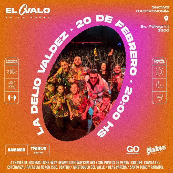 La Delio Valdez se presentarán en El Óvalo el 20 de febrero.