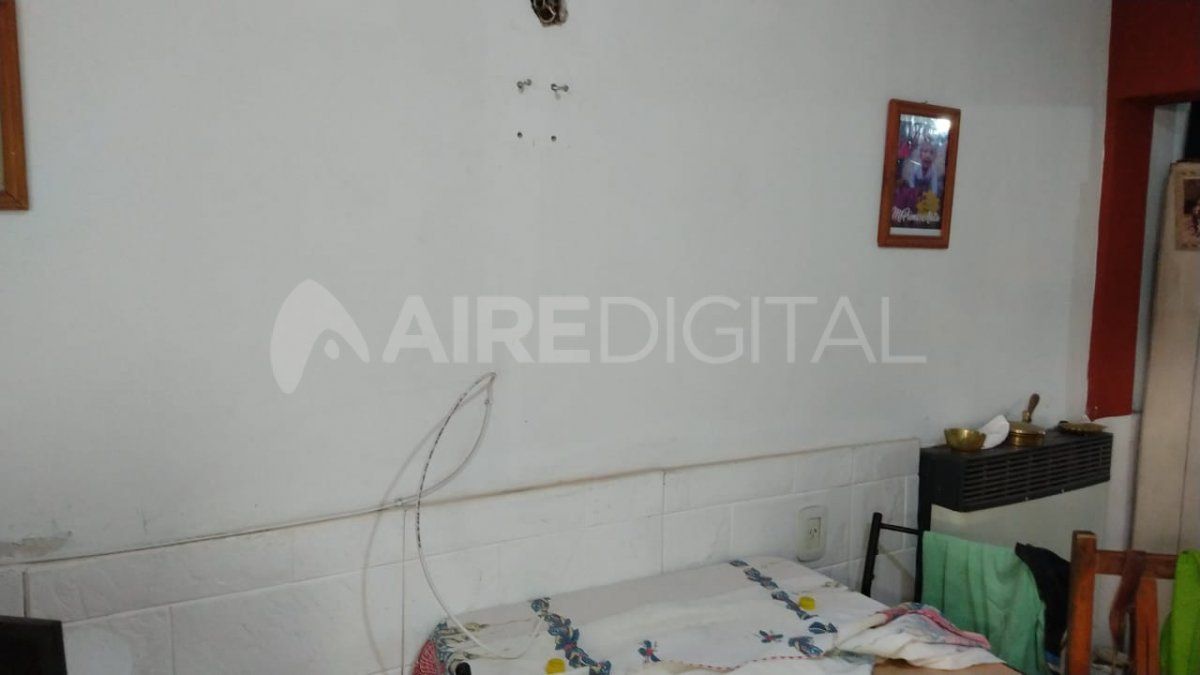 El lugar vacío en la pared donde antes estaba el televisor