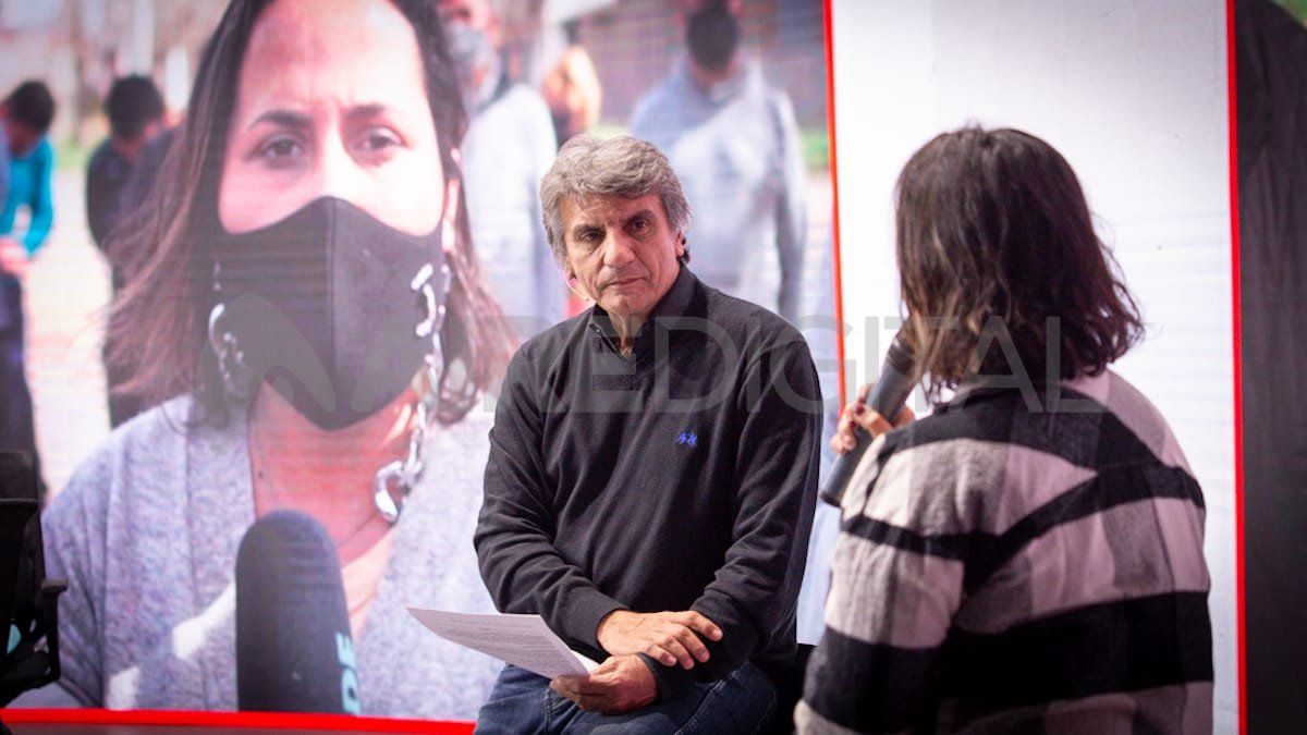 Luis Mino y Jorgelina Mudallel durante la entrevista este lunes en Ahora Vengo.