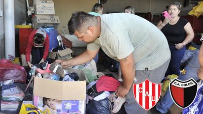 Colón y Unión, juntos por Bahía Blanca: dónde poder donar para los afectados por la inundación