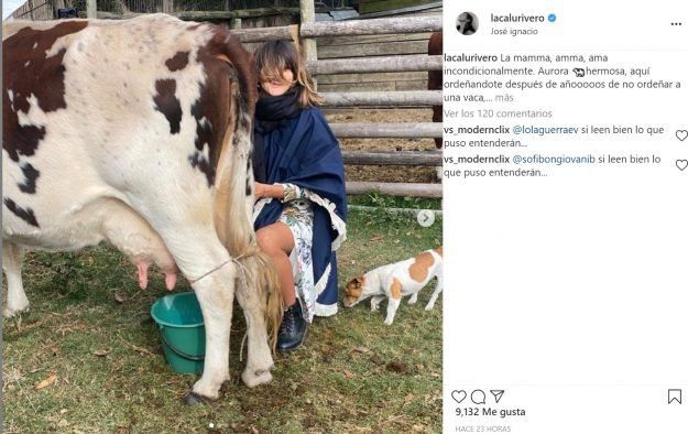 Calu Rivero sorprendió a sus seguidores.