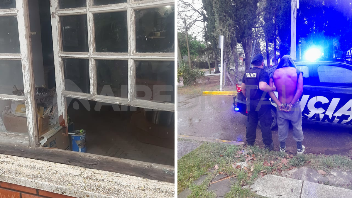 Santo Tomé: un ladrón entró a robar y se quedó a dormir en la casa