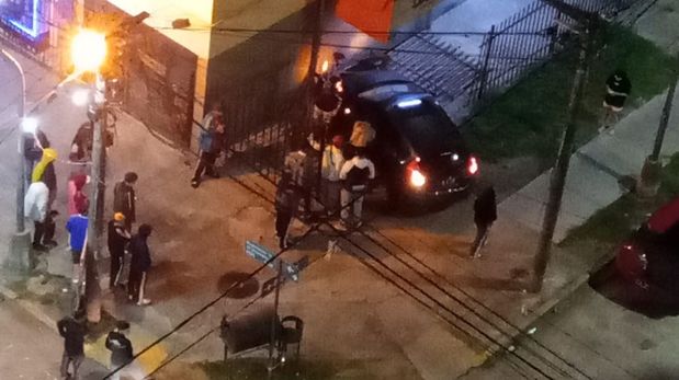 Barrio Las Flores: el momento del choque y fuga quedó registrado