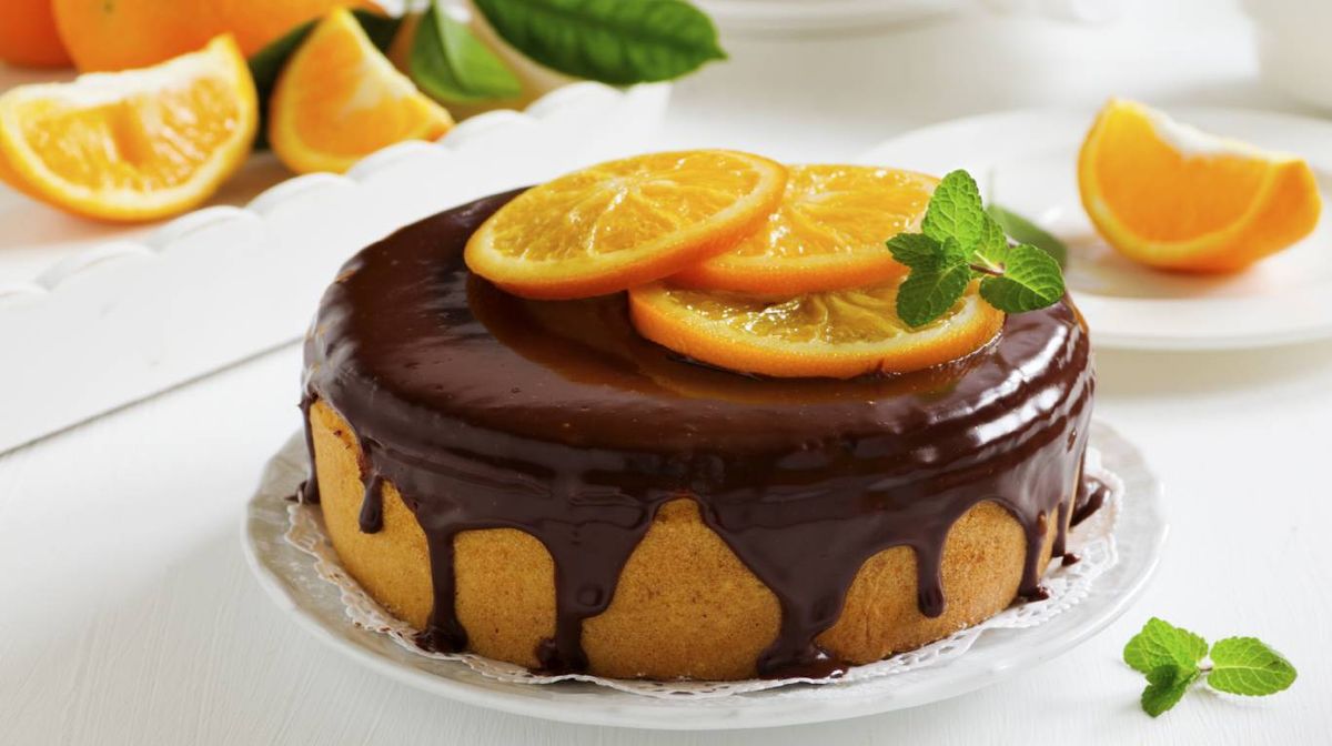 Torta de chocolate y naranja