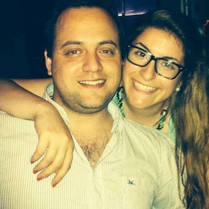 Agustina Fontenla y su novio.