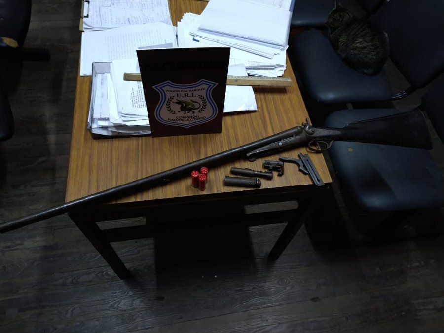 En el procedimiento incautaron una escopeta