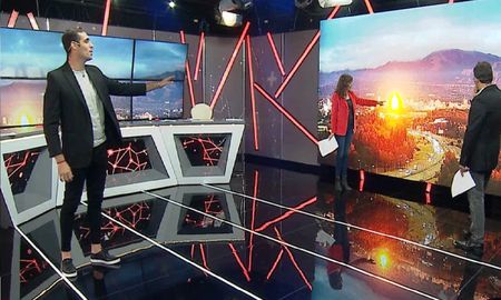 Apareció una extraña luz en pleno noticiero y despertó varios interrogantes