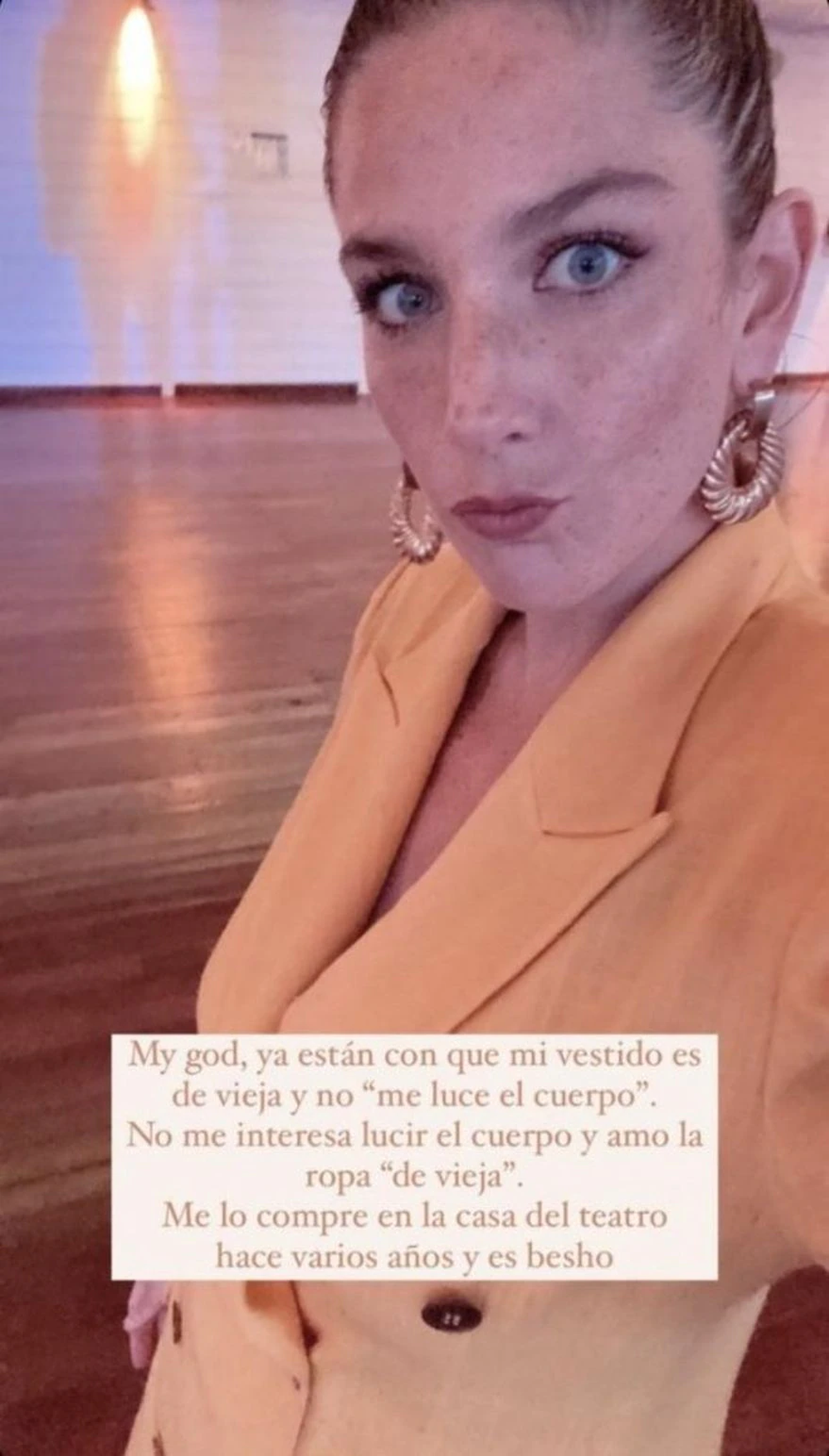 Juana Repetto se cans&oacute; de las cr&iacute;ticas por la ropa que usa.