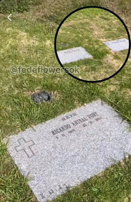 La tumba de Ricardo Fort y sus padres.