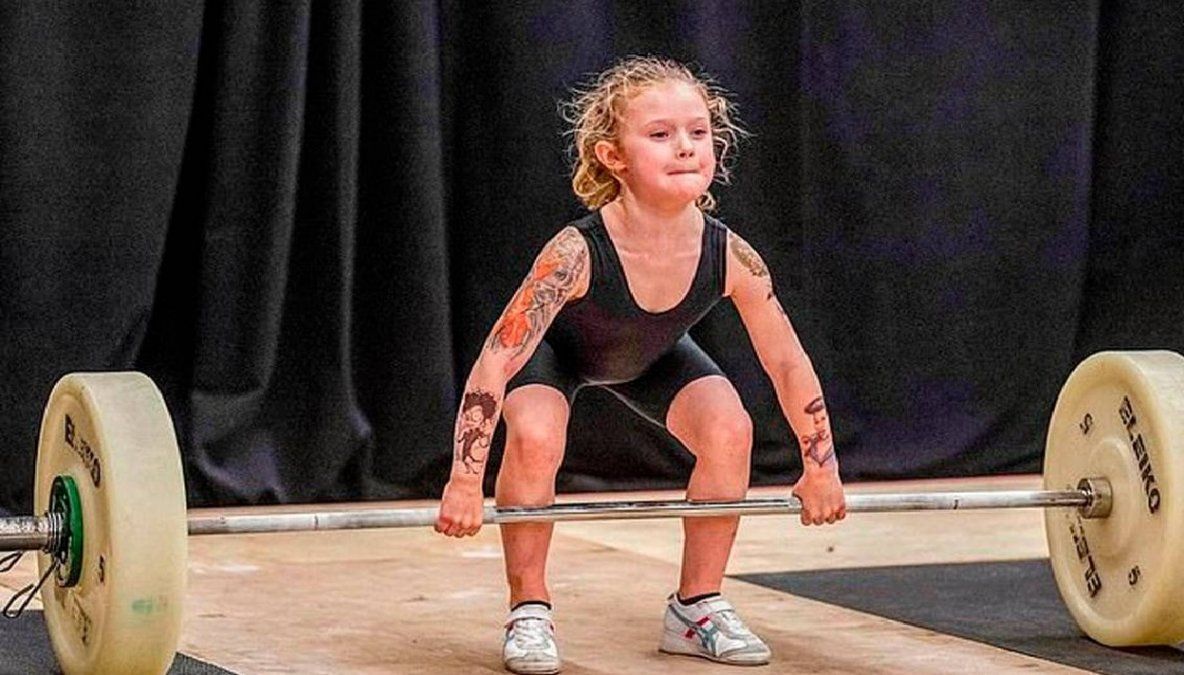 La niña de 7 años más fuerte del mundo