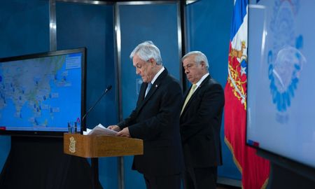 El presidente chileno, Sebastián Piñera, durante las conferencias donde informó la situación actual del coronavirus en el país trasandino. El presidente chileno, Sebastián Piñera, durante las conferencias donde informó la situación actual del coronavirus en el país trasandino.