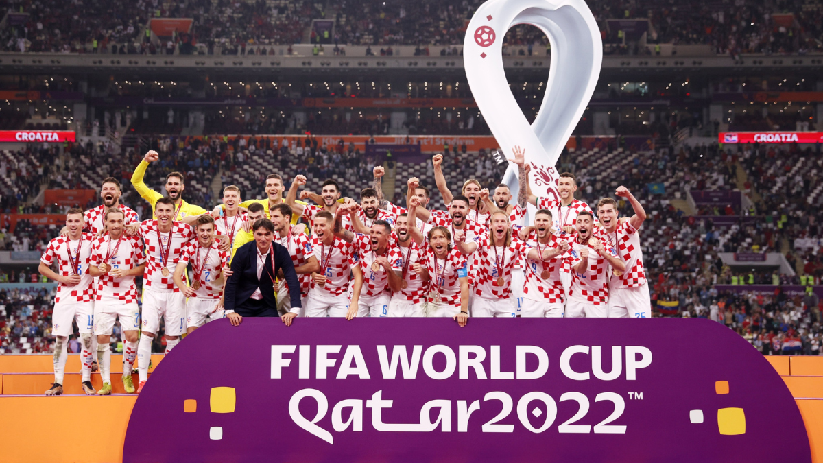 Croacia le ganó esta tarde a Marruecos por 2 a 1 en el estadio Khalifa Internacional de Doha y finalizó en el tercer puesto del Mundial Qatar 2022.