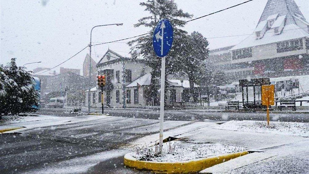 Ushuaia termina septiembre con nevadas y casi 7 grados bajo cero de sensación térmica