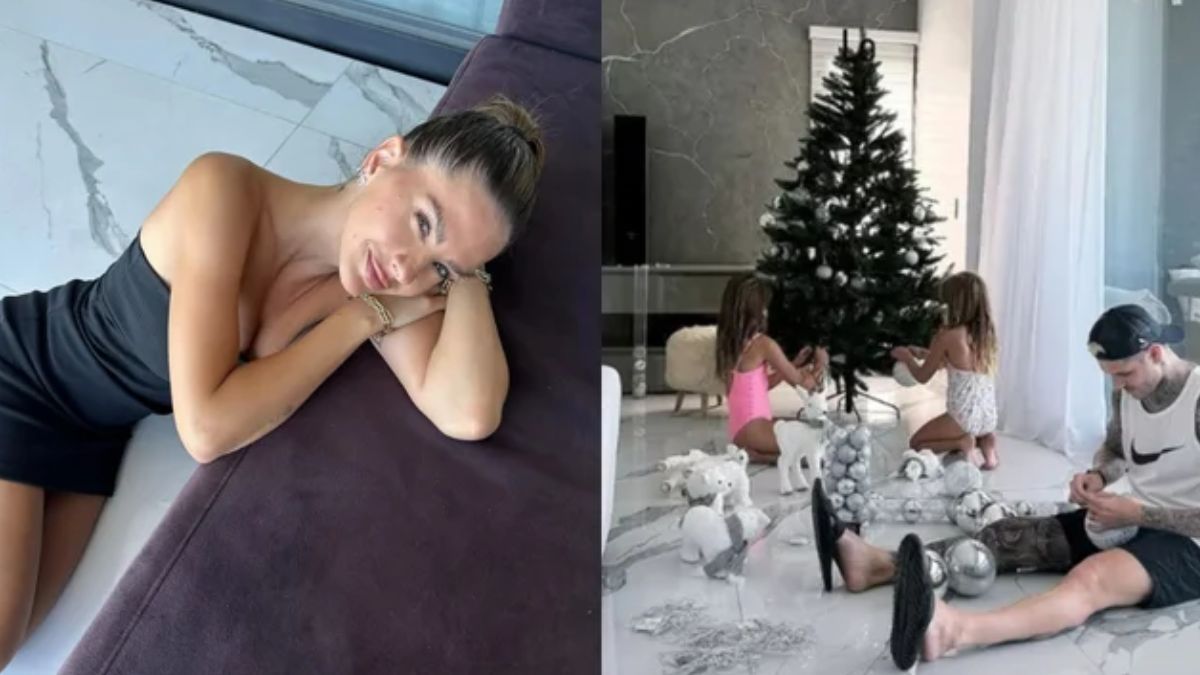 La China Suárez muy enamorada en la casa de Mauro Icardi. La China Suárez muy enamorada en la casa de Mauro Icardi.