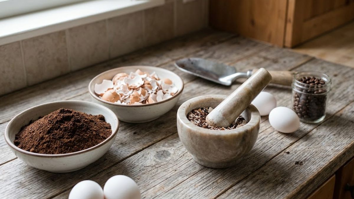 Una mezcla casera de café y cáscaras de huevo que se volvió furor entre los fanáticos de las plantas. Una mezcla casera de café y cáscaras de huevo que se volvió furor entre los fanáticos de las plantas.