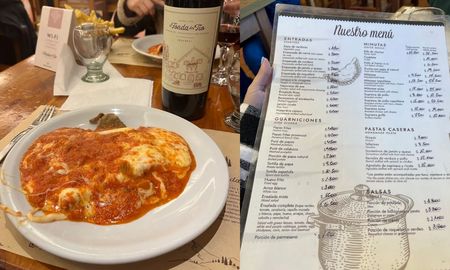 La milanesa en La Fonda del Tio en Bariloche. La milanesa en La Fonda del Tio en Bariloche.