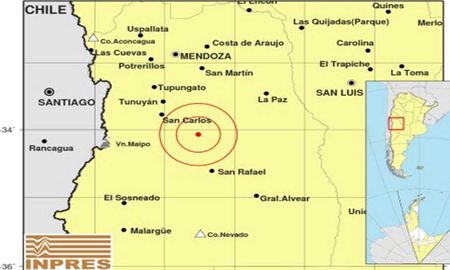El martes a las 2:53 se produjo un leve sismo en Mendoza. Según informaciones del Inpres (Instituto de Prevención Sísmica) el movimiento telúrico tuvo una magnitud de 3.1 grados. El martes a las 2:53 se produjo un leve sismo en Mendoza. Según informaciones del Inpres (Instituto de Prevención Sísmica) el movimiento telúrico tuvo una magnitud de 3.1 grados.