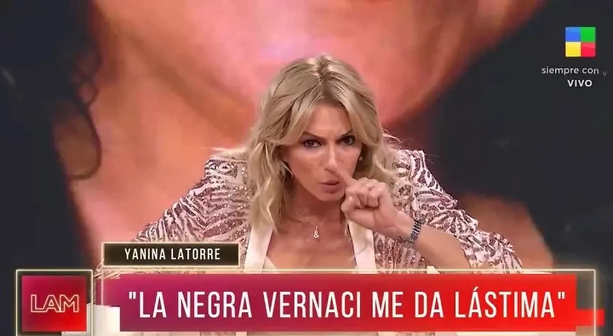 Yanina Latorre se hartó de la Negra Vernaci.