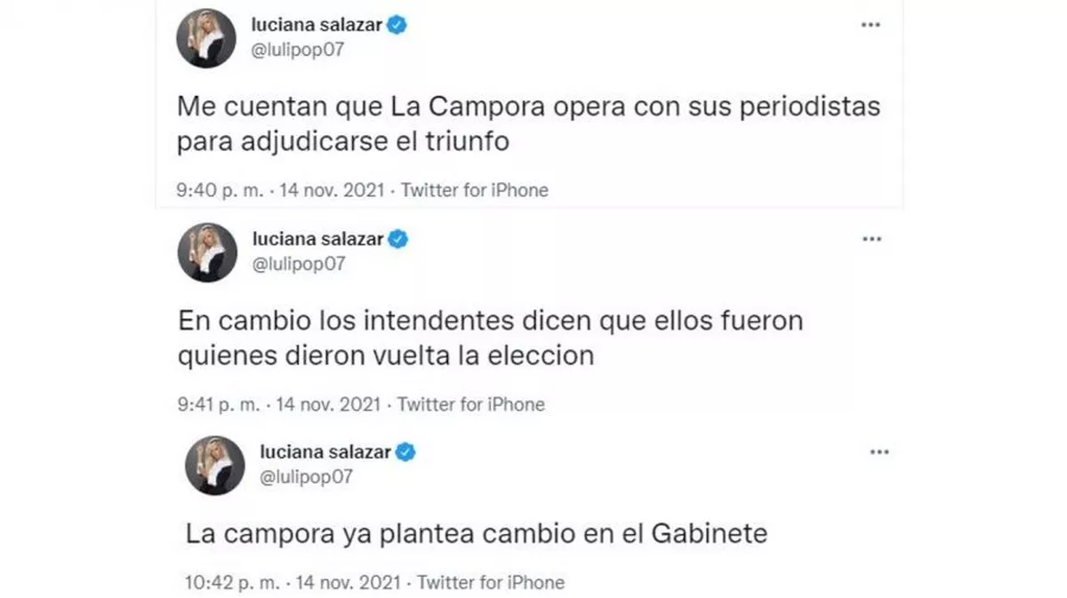 Luciana Salazar opin&oacute; de las elecciones.&nbsp;