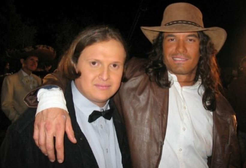 Benito Santos con Juan Reyes.