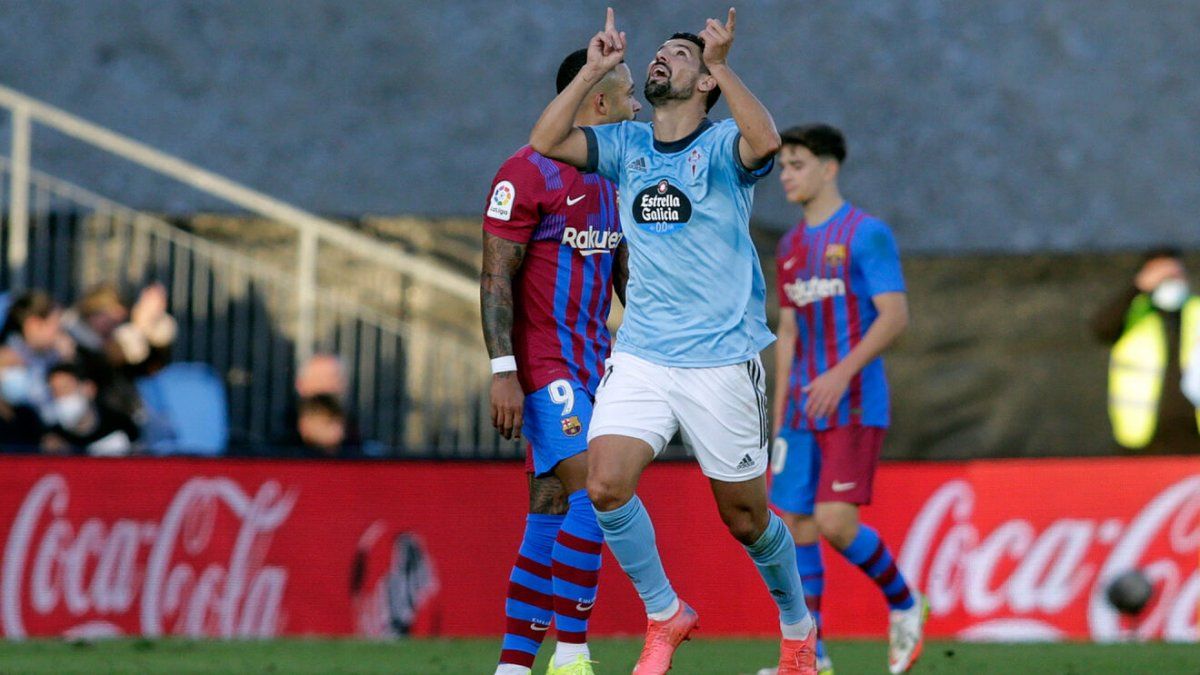 En un partidazo, el Celta de Vigo de Coudet empató con el Barcelona