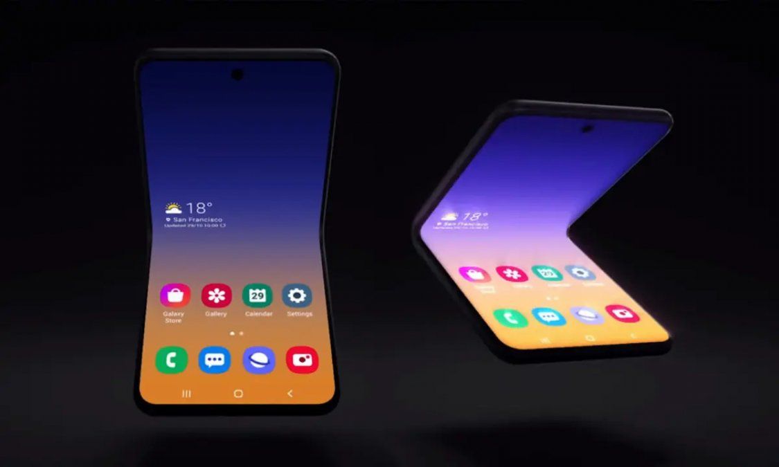 El futuro celular flexible de Samsung.