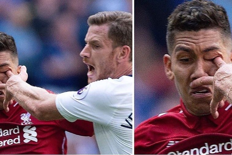 El impactante momento en el que a Firmino le metieron el dedo en el ojo