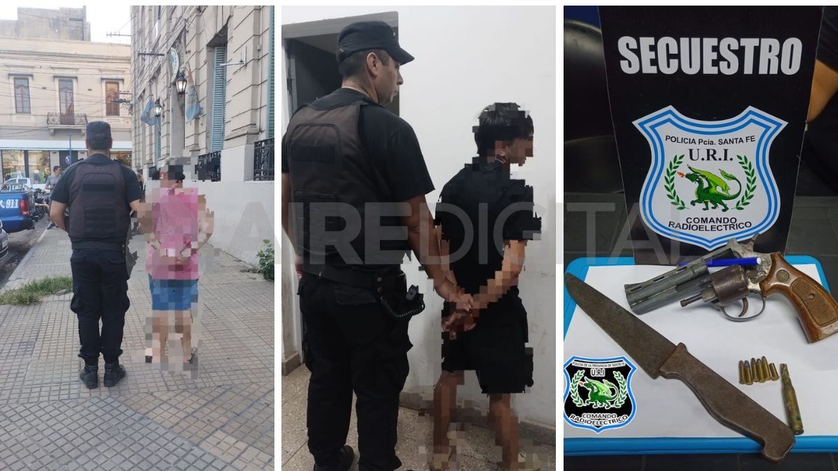 Dos detenidos y dos armas incautadas en medio de una disputa familiar
