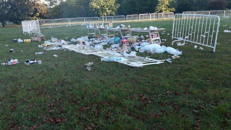 Imágenes del evento privado donde aprehendieron a Lola Latorre. 