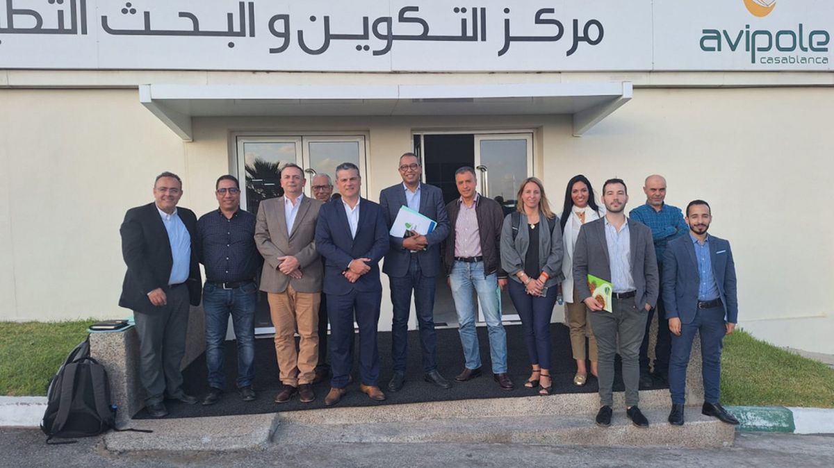 La delegación santafesina que participó del viaje a Marruecos.