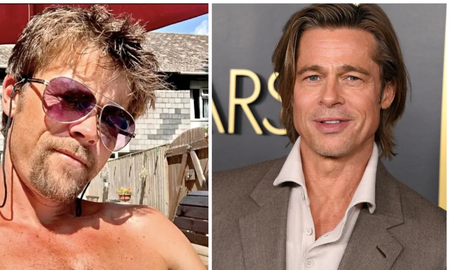 Brad Pitt tiene un “hermano” gemelo y es albañil Brad Pitt tiene un “hermano” gemelo y es albañil