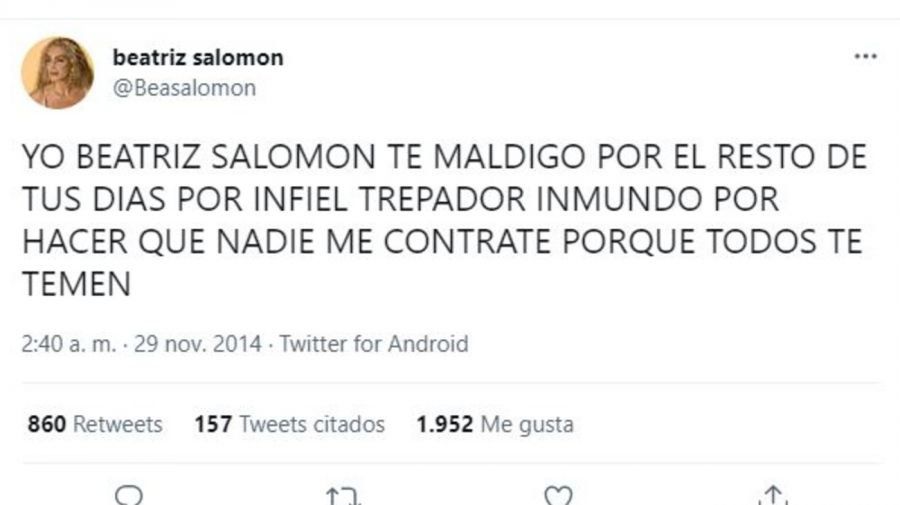 Beatriz Salomón siempre destacó el daño que le provocó Jorge Rial. 