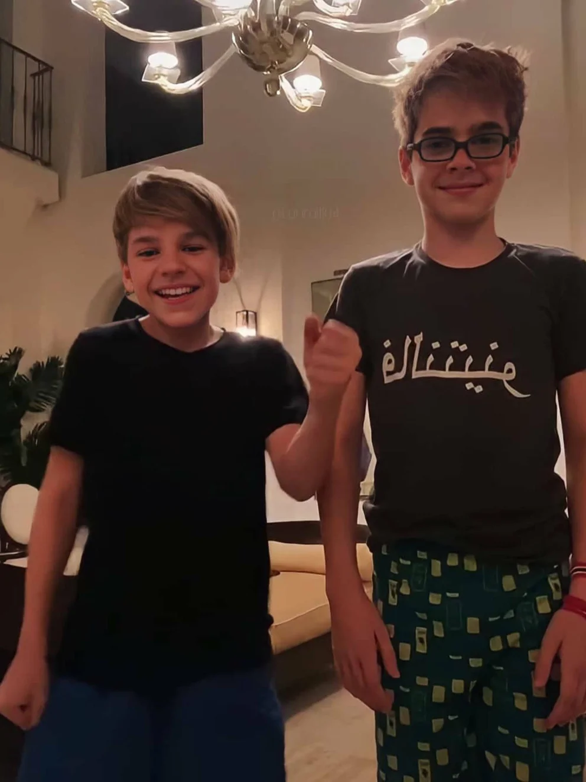 Los hijos mellizos de Ricky Martin.&nbsp;