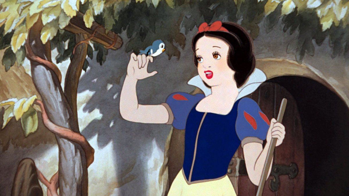 Blancanieves y los siete enanitos de Disney.