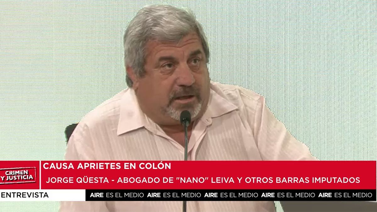 Jorge Questa, abogado defensor de Nano Leiva