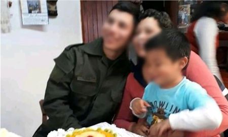 La víctima junto a sus dos hijos - El menor asesinado en Puerto Deseado La víctima junto a sus dos hijos - El menor asesinado en Puerto Deseado