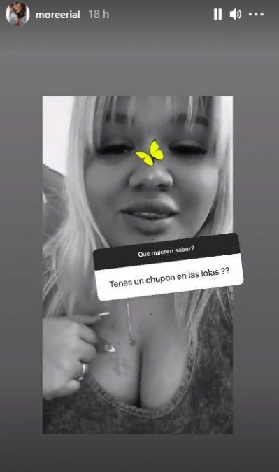 Morena Rial habló del "chupón".