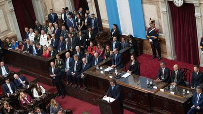 Javier Milei dio un efusivo discurso de apertura de sesiones ordinarias del Congreso