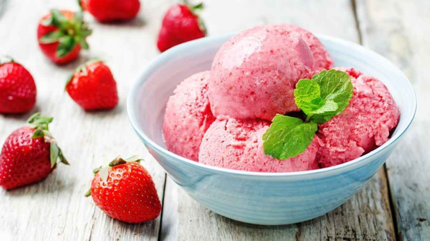 Cómo hacer helado casero de frutillas.