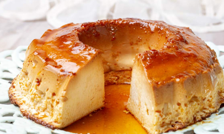 Flan sin huevos. Flan sin huevos.