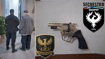 Un hombre de 73 años amenazó con un arma al encargado de un bar tras hallar su puerta rota
