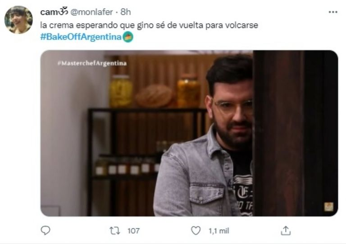 Gino fue eliminado de Bake Off Argentina y llovieron los memes en las redes.