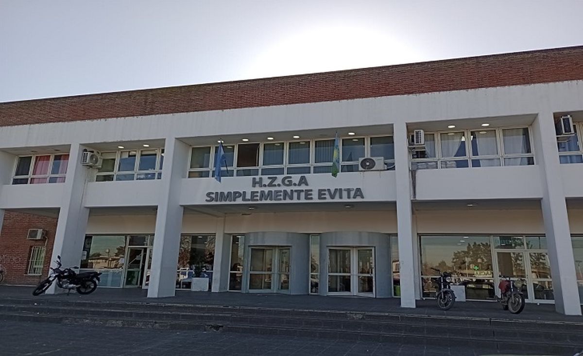 Hospital simplemente Evita, donde fue trasladado el herido. Hospital simplemente Evita, donde fue trasladado el herido.